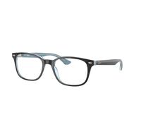 Ray - Ban Unisex Ray - Ban RX5375 5883 Montures optiques Acétate Marron Transparent Carré Normale