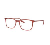 Ray - Ban Unisex Ray - Ban RX5421 8171 Montures optiques Acétate Marron Transparent Carré Normale