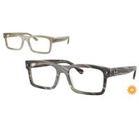 Ray - Ban Unisex Ray - Ban RX5435 8381 Montures optiques Acétate Gris Transparent Carré Normale