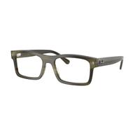 Ray - Ban Unisex Ray - Ban RX5435 8405 Montures optiques Acétate Marron Transparent Carré Normale
