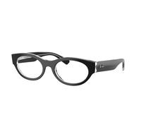 Ray - Ban Unisex Ray - Ban RX5447 2034 Montures optiques Acétate Noir Transparent Ronde Normale