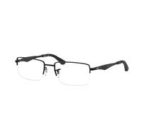 Ray - Ban Unisex Ray - Ban RX6285 2503 Montures optiques Métal Noir Transparent Carré Normale