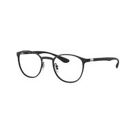 Ray - Ban Unisex Ray - Ban RX6355 2503 Montures optiques Métal Noir Transparent Pantos Normale
