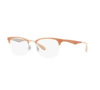 Ray - Ban Unisex Ray - Ban RX6360 2920 Montures optiques Métal Marron Carré