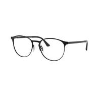 Ray - Ban Unisex Ray - Ban RX6375 2944 Montures optiques Métal Noir Transparent Pantos Normale