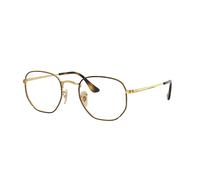 Ray - Ban Unisex Ray - Ban RX6448 HEXAGONAL 2945 Montures optiques Métal Tortue Transparent Géométrique Normale