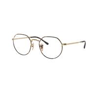 Ray - Ban Unisex Ray - Ban RX6465 JACK 2945 Montures optiques Métal Tortue Transparent Géométrique Normale