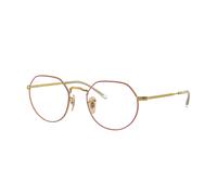 Ray - Ban Unisex Ray - Ban RX6465 JACK 3137 Montures optiques Métal Violet Géométrique