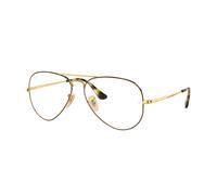 Ray - Ban Unisex Ray - Ban RX6489 AVIATOR 2945 Montures optiques Métal Havane Pilote