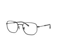 Ray - Ban Unisex Ray - Ban RX6496 2509 Montures optiques Métal Noir Transparent Géométrique Normale