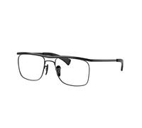 Ray - Ban Unisex Ray - Ban RX6519M F117 Montures optiques Métal Noir Transparent Carré Normale