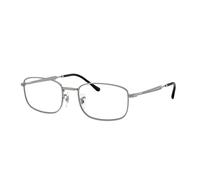 Ray - Ban Unisex Ray - Ban RX6533 2502 Montures optiques Métal Gris Transparent Pillow Normale