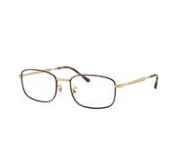Ray - Ban Unisex Ray - Ban RX6533 3177 Montures optiques Métal Marron Transparent Pillow Normale