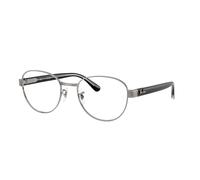 Ray - Ban Unisex Ray - Ban RX6543 2502 Montures optiques Métal Gris Transparent Carré Normale