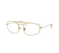Ray - Ban Unisex Ray - Ban RX6545 EXPLORER 5 3086 Montures optiques Métal Or Transparent Géométrique Normale