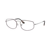 Ray - Ban Unisex Ray - Ban RX6545 EXPLORER 5 3194 Montures optiques Métal Havane Transparent Géométrique Normale