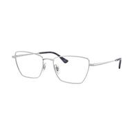 Ray - Ban Unisex Ray - Ban RX6552 2501 Montures optiques Métal Argent Transparent Géométrique Normale