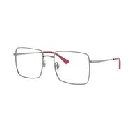 Ray - Ban Unisex Ray - Ban RX6553 2502 Montures optiques Métal Gris Transparent Carré Normale