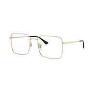 Ray - Ban Unisex Ray - Ban RX6553 2993 Montures optiques Métal Or Transparent Carré Normale