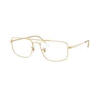 Ray - Ban Unisex Ray - Ban RX6579 RX6579 2500 Montures optiques Métal Or Transparent Carré Normale