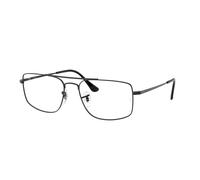 Ray - Ban Unisex Ray - Ban RX6579 RX6579 2509 Montures optiques Métal Noir Transparent Carré Normale