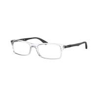 Ray - Ban Unisex Ray - Ban RX7017 5943 Montures optiques Injecté Transparent Transparent Carré Normale