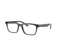 Ray - Ban Unisex Ray - Ban RX7025 5719 Montures optiques Injecté Bleu Transparent Carré Normale