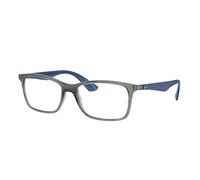 Ray - Ban Unisex Ray - Ban RX7047 5769 Montures optiques Injecté Gris Transparent Carré Normale