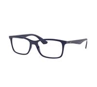 Ray - Ban Unisex Ray - Ban RX7047 8100 Montures optiques Injecté Bleu Transparent Carré Normale