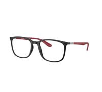Ray - Ban Unisex Ray - Ban RX7199 5915 Montures optiques Jeter un coup d'œil Gris Transparent Carré Normale