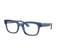Ray - Ban Unisex Ray - Ban RX7217 CHAD 8266 Montures optiques Acétate Bleu Transparent Carré Normale