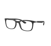 Ray - Ban Unisex Ray - Ban RX7230 5204 Montures optiques Jeter un coup d'œil Noir Transparent Pillow Normale