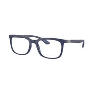 Ray - Ban Unisex Ray - Ban RX7230 5207 Montures optiques Jeter un coup d'œil Bleu Transparent Pillow Normale