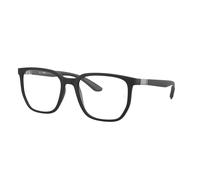 Ray - Ban Unisex Ray - Ban RX7235 5204 Montures optiques Jeter un coup d'œil Noir Transparent Géométrique Normale