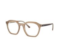 Ray - Ban Unisex Ray - Ban RX7238 ALICE 8355 Montures optiques Acétate Marron Transparent Géométrique Normale