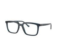 Ray - Ban Unisex Ray - Ban RX7239 ALAIN 8256 Montures optiques Acétate Bleu Transparent Carré Normale