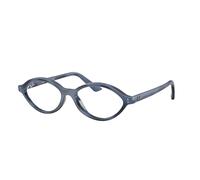 Ray - Ban Unisex Ray - Ban RX7265 8490 Montures optiques Injecté Bleu Transparent Géométrique Normale