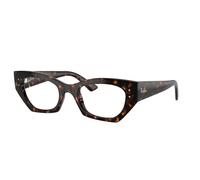 Ray - Ban Unisex Ray - Ban RX7330 ZENA 8320 Montures optiques Injecté Tortue Transparent Géométrique Normale