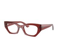 Ray - Ban Unisex Ray - Ban RX7330 ZENA 8436 Montures optiques Injecté Marron Transparent Géométrique Normale