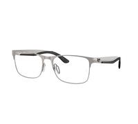 Ray - Ban Unisex Ray - Ban RX7550 3214 Montures optiques Métal Gris Transparent Carré Normale