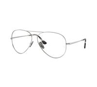 Ray - Ban Unisex Ray - Ban RX8789 AVIATOR TITANIUM 1002 Montures optiques Titane Argent Transparent Pilote Normale