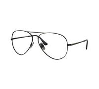 Ray - Ban Unisex Ray - Ban RX8789 AVIATOR TITANIUM 1244 Montures optiques Titane Noir Transparent Pilote Normale