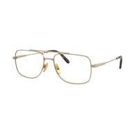 Ray - Ban Unisex Ray - Ban RX8797 WILLIAM TITANIUM 1246 Montures optiques Titane Or Transparent Carré Normale