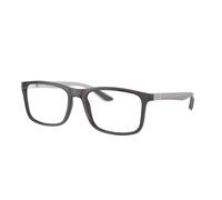 Ray - Ban Unisex Ray - Ban RX8908 8061 Montures optiques Nylon Gris Transparent Carré Normale