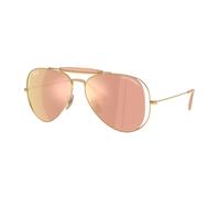 Ray - Ban Unisex Ray - Ban x DOLCE&GABBANA RB3029M 001/7J Lunettes de soleil Métal Or Marron Pilote Miroir