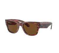 Ray - Ban Unisex RB0840S MEGA WAYFARER 954/57 Lunettes de soleil Acétate Marron Marron Carré Polarisé