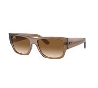 Ray - Ban Unisex RB0947S CARLOS 664051 Lunettes de soleil Acétate Marron Marron Carré Normale Ombré
