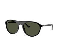 Ray - Ban Unisex RB2215 901/31 Lunettes de soleil Acétate Noir Vert Carré Normale
