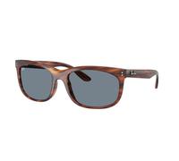 Ray-Ban Balorette Lunettes de soleil carrées Rb2389, Havana Rayures/Bleu, 57 mm