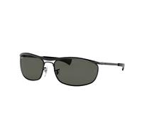 Ray - Ban Unisex RB3119M OLYMPIAN I DELUXE 002/58 Lunettes de soleil Métal Noir G15 Ronde Polarisé